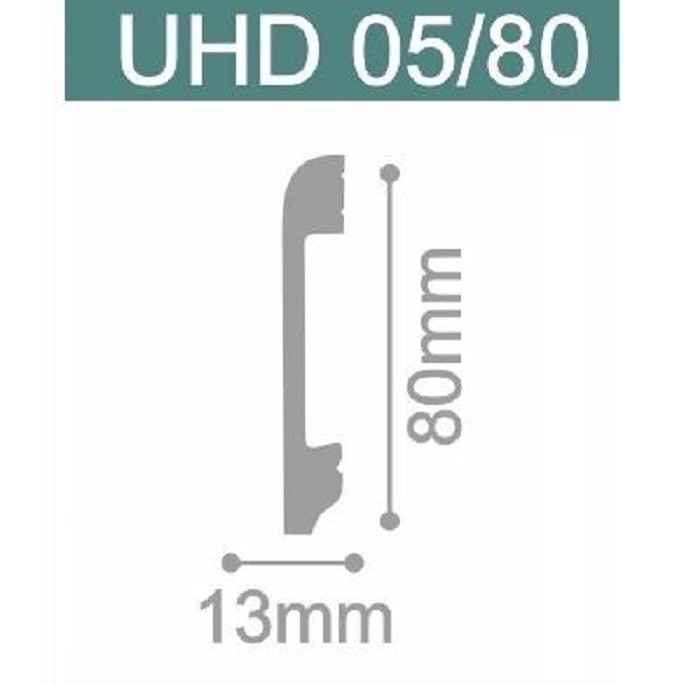 Напольный плинтус Solid - UHD 05/80