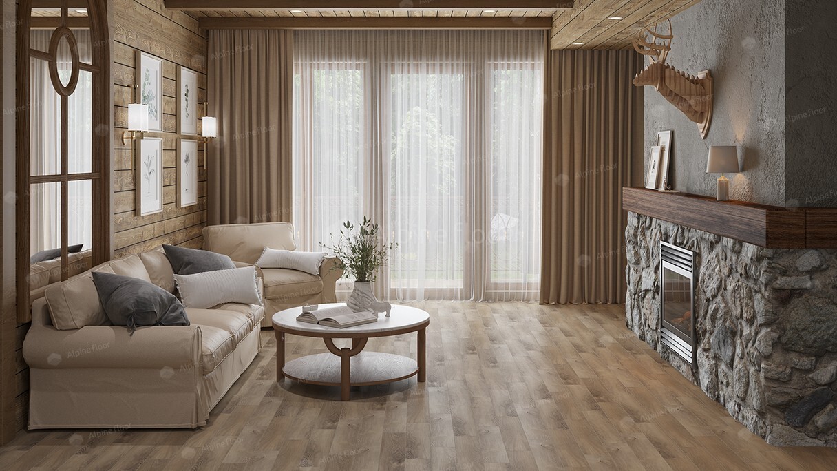 SPC ламинат Alpine Floor - Parquet Premium Дуб Природный Изысканный (ECO  19-17)