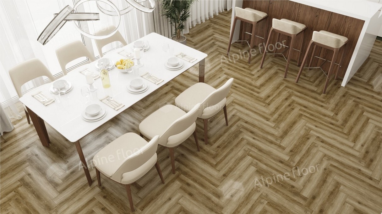 Ламинат Alpine Floor - Herringbone 8 Дуб Марсель (LF102-09) по выгодным  ценам в Москве