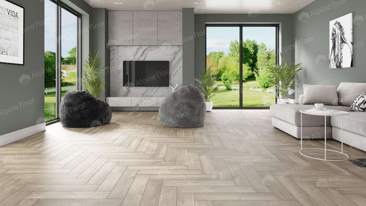 SPC ламинат Alpine Floor - Parquet Light Дуб натуральный отбеленный (ECO  13-5) по выгодным ценам в Москве