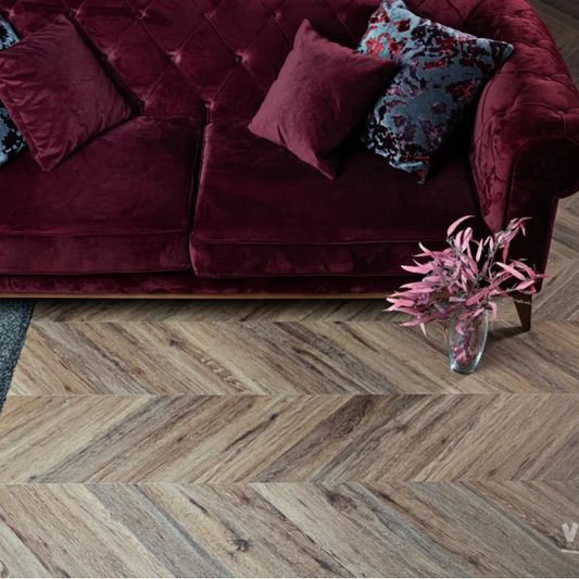 Виниловый ламинат Vinilam - Parquet Chevron Шеврон Лувр (I107516-2.5)