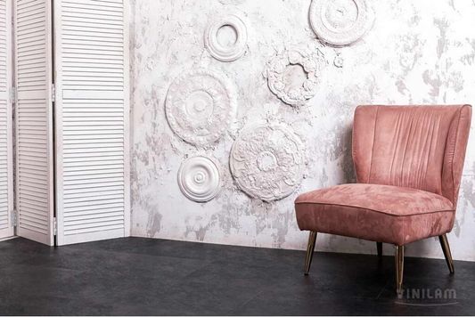 SPC ламинат Vinilam - Ceramo Сланцевый Черный (61607-8мм)