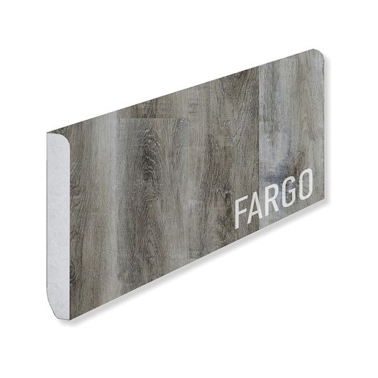 Кварцевый плинтус Fargo 366-1B Дуб Рустик Серый