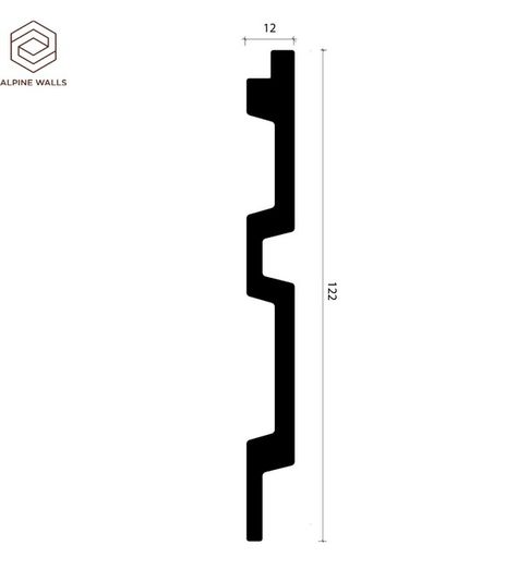 Стеновая декоративная панель Alpine Walls - LineArt ECO0201