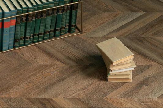 Виниловый ламинат Vinilam - Parquet Chevron Шеврон Нормандия (RI153610CL4-2.5)