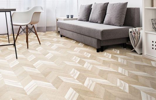 Пробковый пол Corkstyle - Chevron Creme механический замок