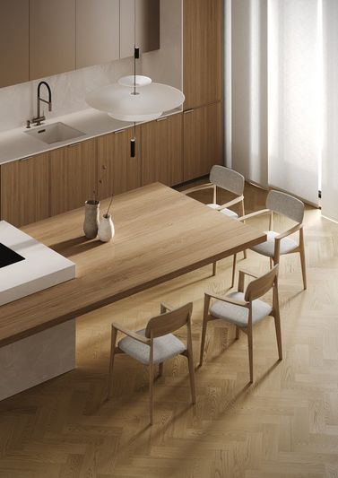 Штучный кварцевый паркет Quartz Parquet - Дуб Шампань (44-414)
