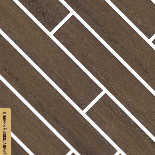 Каменно-полимерный SPC ламинат FirstFloor - Отборный шоколадный дуб (1F061)