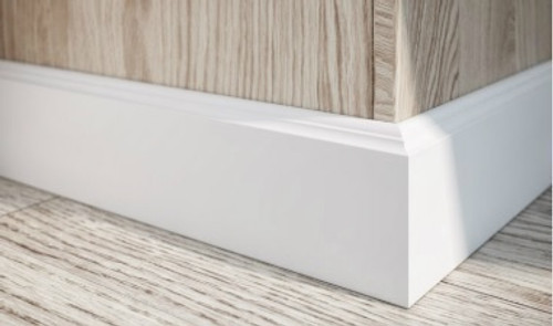 Напольный ПВХ плинтус Salag SIERRA (80 01) | Белый