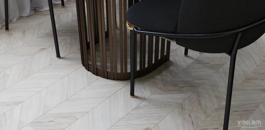 Виниловый ламинат Vinilam - Parquet Chevron Шеврон Бриссак (RI4777CL7-2.5)