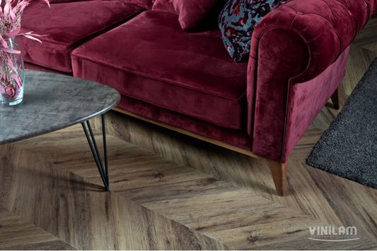 Виниловый ламинат Vinilam - Parquet Chevron Шеврон Лувр (I107516-2.5)