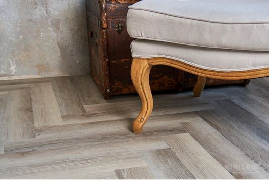 Виниловый ламинат Vinilam - Parquet Herringbone Glue Паркет Эрмитаж (GD11122)