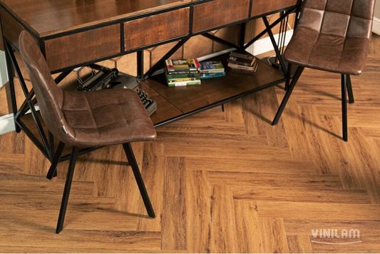 Виниловый ламинат Vinilam - Parquet Herringbone Glue Паркет Де Вилль (GD11210)