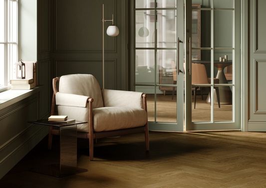 Штучный кварцевый паркет Quartz Parquet - Дуб Кедровый Латте (44-1258-59)