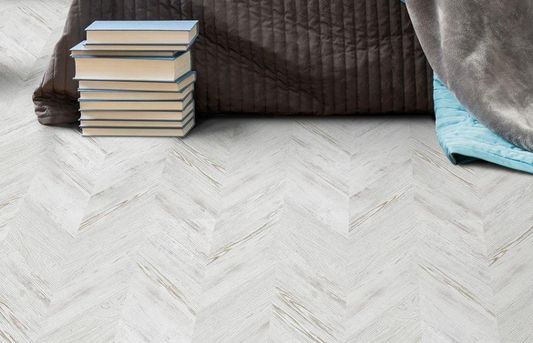 Пробковый пол Corkstyle - Chevron White механический замок