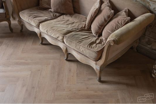 Виниловая плитка VinilPol - Herringbone Glue (LVT) Паркет Бруно (9965)