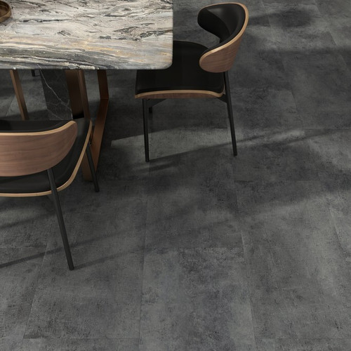LVT плитка Evofloor Stone Glue - Dark Concrete (Тёмный Бетон)