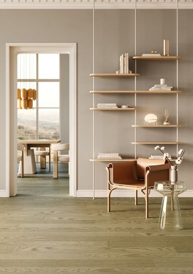 Кварцевый паркет Quartz Parquet Классик - Дуб Флэт Уайт (1258-55 7/1,2 мм)