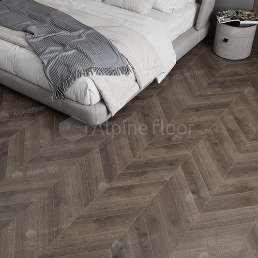 Кварц виниловая плитка Alpine Floor - Chevron LVT Дуб Антарес (ECO 20-9)