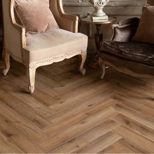 Виниловая плитка VinilPol - Herringbone Glue (LVT) Паркет Франческо (9933)
