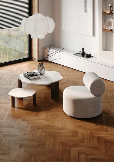 Штучный кварцевый паркет Quartz Parquet - Дуссия Африканская (44-400-63)
