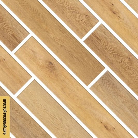 Каменно-полимерный SPC ламинат FirstFloor - Простой розовый дуб (1F033)