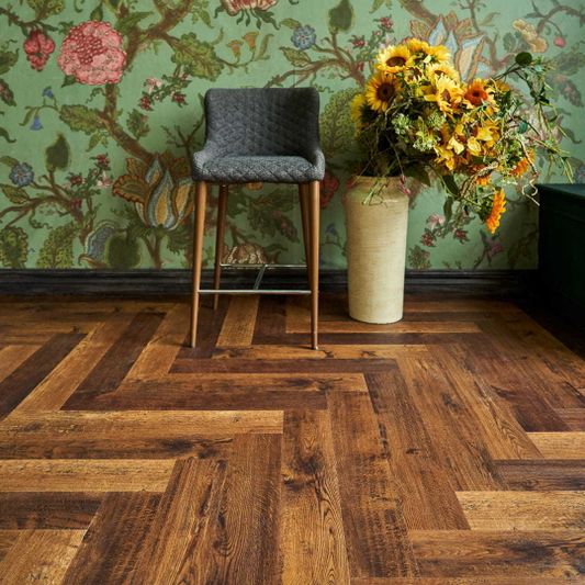 Виниловый ламинат Vinilam - Parquet Herringbone Парижский