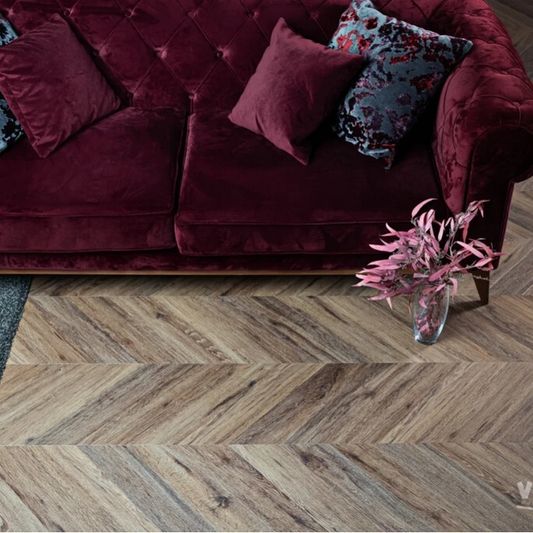 Виниловый ламинат Vinilam - Parquet Chevron Шеврон Лувр (I107516-2.5)