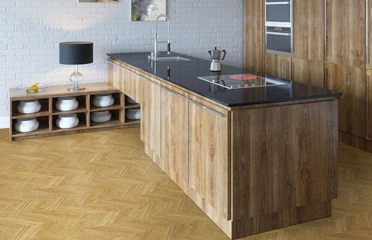 Пробковый пол Corkstyle - Chevron Gold механический замок