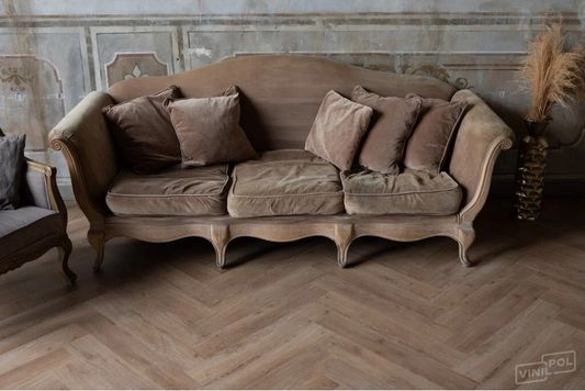 SPC ламинат VinilPol - Herringbone Паркет Бруно (9965)
