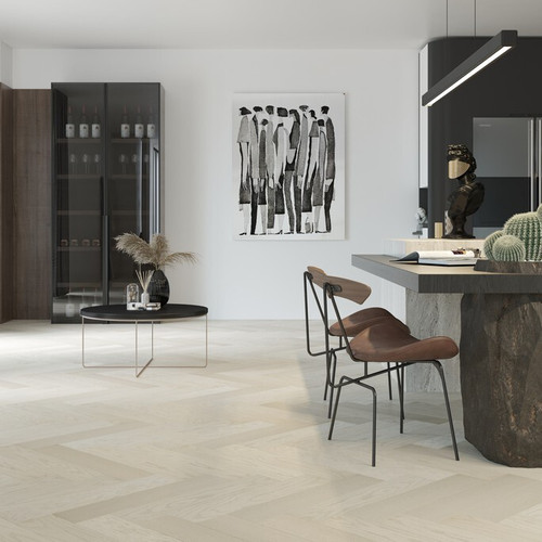 Кварцевый паркет Quartz Parquet Английская Ёлка - Дуб Песочный (33-408 5/0,6 мм)