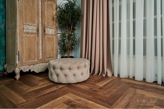 Виниловый ламинат Vinilam - Parquet Herringbone Glue Паркет Версальский (GD11177)