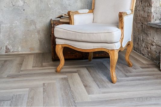 Виниловый ламинат Vinilam - Parquet Herringbone Glue Паркет Эрмитаж (GD11122)