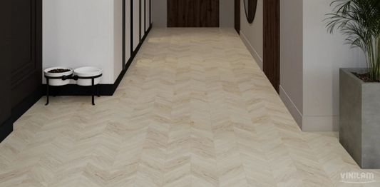 Виниловый ламинат Vinilam - Parquet Chevron Шеврон Бриссак (RI4777CL7-2.5)