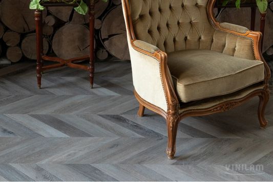 Виниловый ламинат Vinilam - Parquet Chevron Шеврон Легран (RI444515CL4-2.5)