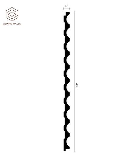 Стеновая декоративная панель Alpine Walls - LineArt ECO81031