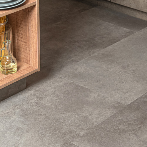 WPC ламинат Vinilam - Ceramo Stone Цемент Cтальной (71610-8)