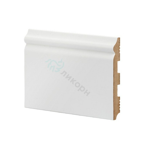 Плинтус напольный Ликорн МДФ белый К-08