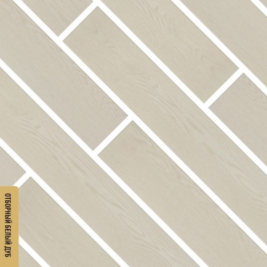 Каменно-полимерный SPC ламинат FirstFloor - Отборный белый дуб (1F053)