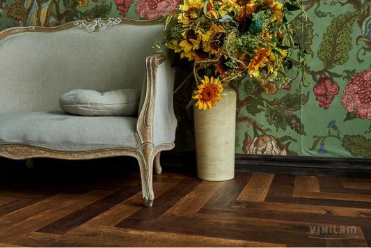 Виниловый ламинат Vinilam - Parquet Herringbone Glue Паркет Парижский (GD11155)