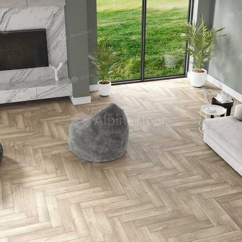 Кварц виниловая плитка Alpine Floor - Parquet LVT Дуб Натуральный Отбеленный (ECO 16-5)
