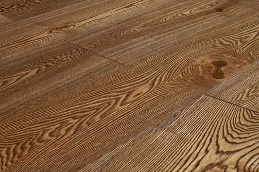 Массивная доска Amber Wood - Ясень Винтаж 120 мм (на клей, масло)