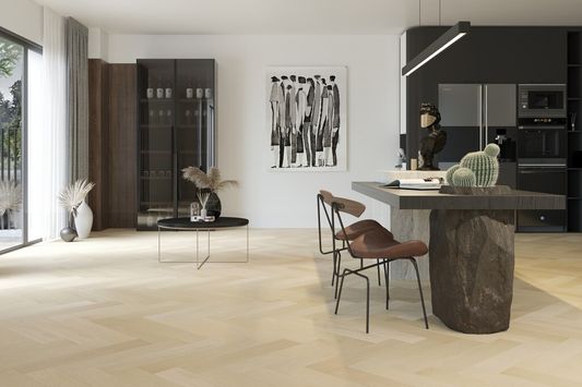 Кварцевый паркет Quartz Parquet Английская Ёлка - Дуб Испанский (33-404 5/0,6 мм)