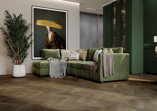 SPC Ламинат Refloor Fargo - Herringbone Дуб Монако (44-63W948)