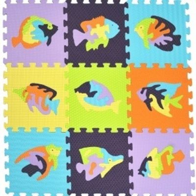 Мягкий детский коврик-пазл - Мозаика с рыбами (MTP-33109)