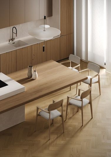 Штучный кварцевый паркет Quartz Parquet - Дуб Шампань (44-414)