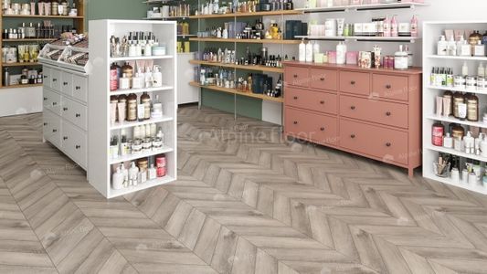 Кварц виниловая плитка Alpine Floor - Chevron LVT Дуб Исида (ECO 20-8)