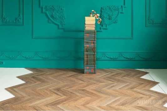 Виниловый ламинат Vinilam - Parquet Chevron Шеврон Нормандия (RI153610CL4-2.5)