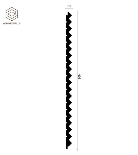 Стеновая декоративная панель Alpine Walls - LineArt ECO6103