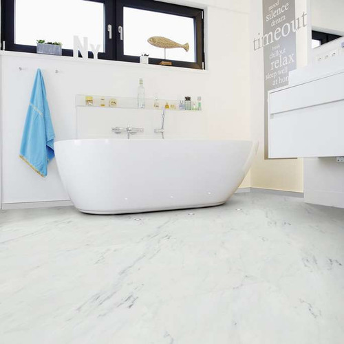 Виниловая плитка Wineo - 800 Stone Мрамор Белый (DB00090)